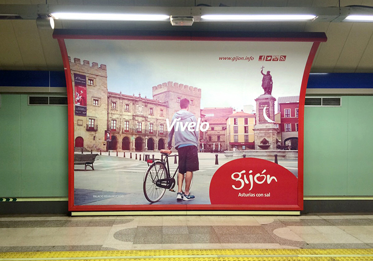 publicidad metro de Madrid